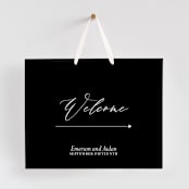 "Villa" - Large Signs in Ink by Chryssi Tsoupanarias - With Hanging Ribbon (sold separately)
