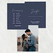 "Marked" - Large Signs in Navy by JoAnn Jinks - Text Layout Options for Large Signs