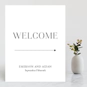 "Classy Type" - Large Signs in Lily by Hooray Creative - Front
