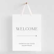"Classy Type" - Large Signs in Lily by Hooray Creative - With Hanging Ribbon (sold separately)