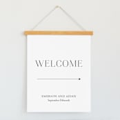"Classy Type" - Large Signs in Lily by Hooray Creative - With Hanging Bar (sold separately)