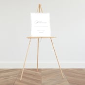 "Overlapping" - Large Signs in Cotton by Amy Kross - On Large Standing Easel (sold separately)