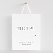 "Arcadia" - Large Signs in Onyx by Jennifer Wick - With Hanging Ribbon (sold separately)