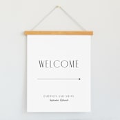 "Arcadia" - Large Signs in Onyx by Jennifer Wick - With Hanging Bar (sold separately)