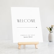 "Arcadia" - Large Signs in Onyx by Jennifer Wick - On Small Tabletop Easel (sold separately)