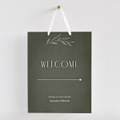 "Botanical Arches" - Large Signs in Moss by Kelly Schmidt - With Hanging Ribbon (sold separately)