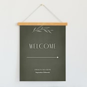 "Botanical Arches" - Large Signs in Moss by Kelly Schmidt - With Hanging Bar (sold separately)