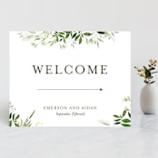 "Verdure" - Large Signs in Garden by Leah Bisch - Front