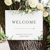 "Verdure" - Large Signs in Garden by Leah Bisch - In Use