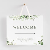 "Verdure" - Large Signs in Garden by Leah Bisch - With Hanging Ribbon (sold separately)