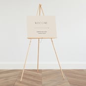 "Layered" - Large Signs in Natural by Kelly Schmidt - On Large Standing Easel (sold separately)