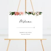 "Blossom" - Large Signs in Blush by Susan Moyal - Front