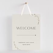 "Vine Wrap" - Large Signs in Cotton by Amy Kross - With Hanging Ribbon (sold separately)