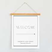 "Luster" - Large Signs in Cotton by Stacey Meacham - With Hanging Bar (sold separately)