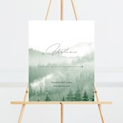 "Over the mountains" - Large Signs in Fern by Helen Halik - Front