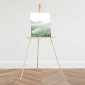"Over the mountains" - Large Signs in Fern by Helen Halik - On Large Standing Easel (sold separately)