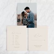 "Scripted Names" - Large Signs in Ecru by Hooray Creative - Text Layout Options for Large Signs