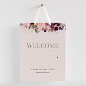 "Fleur" - Large Signs in Blush by Lori Wemple - With Hanging Ribbon (sold separately)