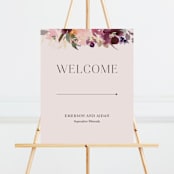 "Fleur" - Large Signs in Blush by Lori Wemple - Front