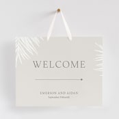 "Gilded Palm" - Large Signs in Sand by Melinda Denison - With Hanging Ribbon (sold separately)
