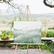 "Over the mountains" - Large Signs in Fern by Helen Halik - In Use