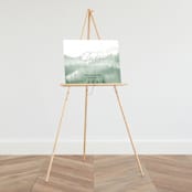 "Over the mountains" - Large Signs in Fern by Helen Halik - On Large Standing Easel (sold separately)