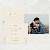 "Floral Type Arch" - Large Signs in Cream by Baumbirdy - Text Layout Options for Large Signs
