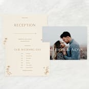 "Floral Type Arch" - Large Signs in Cream by Baumbirdy - Text Layout Options for Large Signs