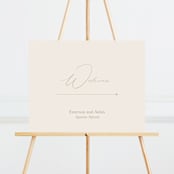 "Scripted Names" - Large Signs in Ecru by Hooray Creative - Front