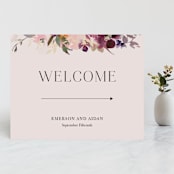 "Fleur" - Large Signs in Blush by Lori Wemple - Front