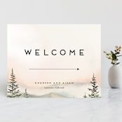 "Every Single Dawn With You" - Large Signs in Forest by Petra Kern - Front
