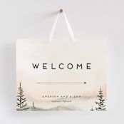 "Every Single Dawn With You" - Large Signs in Forest by Petra Kern - With Hanging Ribbon (sold separately)