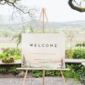"Every Single Dawn With You" - Large Signs in Forest by Petra Kern - In Use