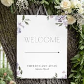"Sweeping Vine" - Large Signs in Periwinkle by Itsy Belle Studio - In Use