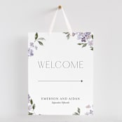 "Sweeping Vine" - Large Signs in Periwinkle by Itsy Belle Studio - With Hanging Ribbon (sold separately)