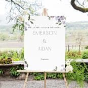 "Sweeping Vine" - Large Signs in Periwinkle by Itsy Belle Studio - In Use