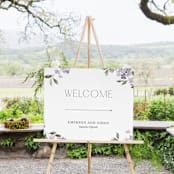 "Sweeping Vine" - Large Signs in Periwinkle by Itsy Belle Studio - In Use