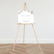 "Sweeping Vine" - Large Signs in Periwinkle by Itsy Belle Studio - On Large Standing Easel (sold separately)