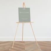 "Soft Arch" - Large Signs in Sage by Erica Krystek - On Large Standing Easel (sold separately)