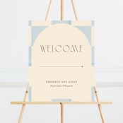"Checker Wash" - Large Signs in Ivory by Baumbirdy - Front