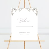 "Romantic Wreath" - Large Signs in Chantilly by Wildfield Paper Co - Front