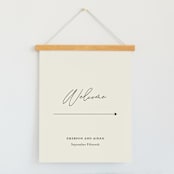 "Together" - Large Signs in Cream Puff by Pixel and Hank - With Hanging Bar (sold separately)