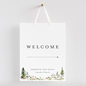 "Great Outdoors" - Large Signs in Forest by Petra Kern - With Hanging Ribbon (sold separately)