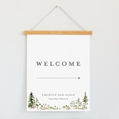 "Great Outdoors" - Large Signs in Forest by Petra Kern - With Hanging Bar (sold separately)