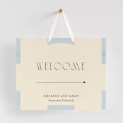 "Checker Wash" - Large Signs in Ivory by Baumbirdy - With Hanging Ribbon (sold separately)
