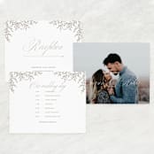 "Romantic Wreath" - Large Signs in Chantilly by Wildfield Paper Co - Text Layout Options for Large Signs