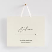 "Together" - Large Signs in Cream Puff by Pixel and Hank - With Hanging Ribbon (sold separately)