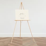 "Together" - Large Signs in Cream Puff by Pixel and Hank - On Large Standing Easel (sold separately)