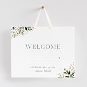 "Grace" - Large Signs in Porcelain by Leah Bisch - With Hanging Ribbon (sold separately)