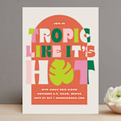 "Tropic Hot" - Bachelorette Party Invitations in Tropical by Baumbirdy - Front